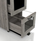 DH BASIC Rustic Grey 2-Drawer File Cabinet by Denhour