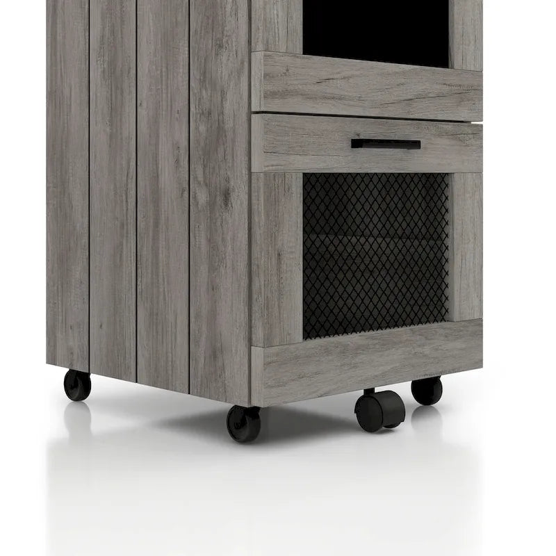 DH BASIC Rustic Grey 2-Drawer File Cabinet by Denhour