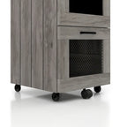 DH BASIC Rustic Grey 2-Drawer File Cabinet by Denhour