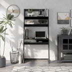 Tali Contemporary 2-Shelf Wall Leaning Desk with Drawer by Furniture of America
