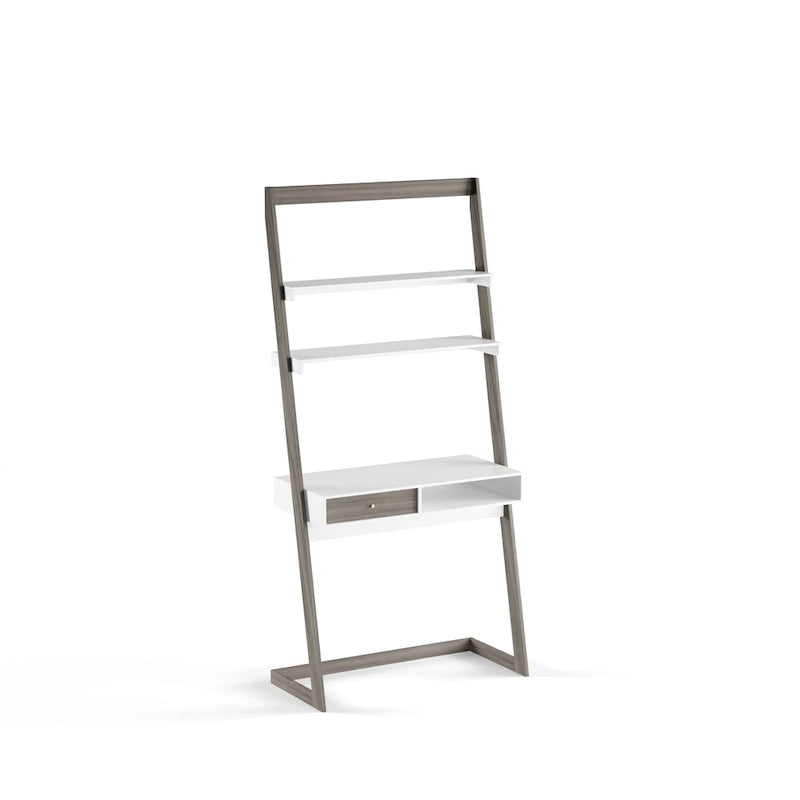 Tali Contemporary 2-Shelf Wall Leaning Desk with Drawer by Furniture of America
