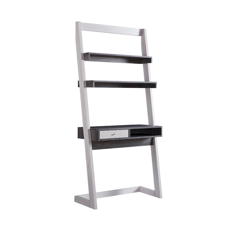 Tali Contemporary 2-Shelf Wall Leaning Desk with Drawer by Furniture of America