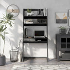 Tali Contemporary 2-Shelf Wall Leaning Desk with Drawer by Furniture of America