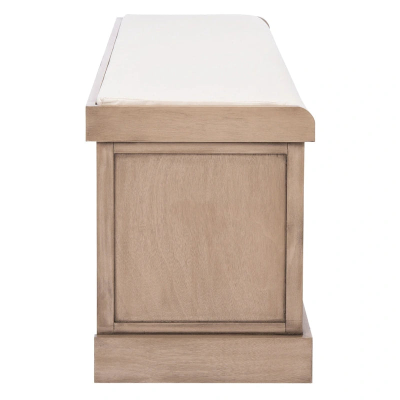 SAFAVIEH Fiorello 3-Drawer with Cushion Storage Bench - 47.3 W x 15 L x 19 H - 47Wx15Dx19H