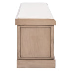 SAFAVIEH Fiorello 3-Drawer with Cushion Storage Bench - 47.3 W x 15 L x 19 H - 47Wx15Dx19H