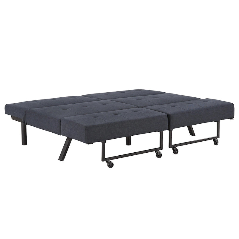 Palatka Full 80 Wide Tufted Fabric Convertible Futon by iNSPIRE Q Classic