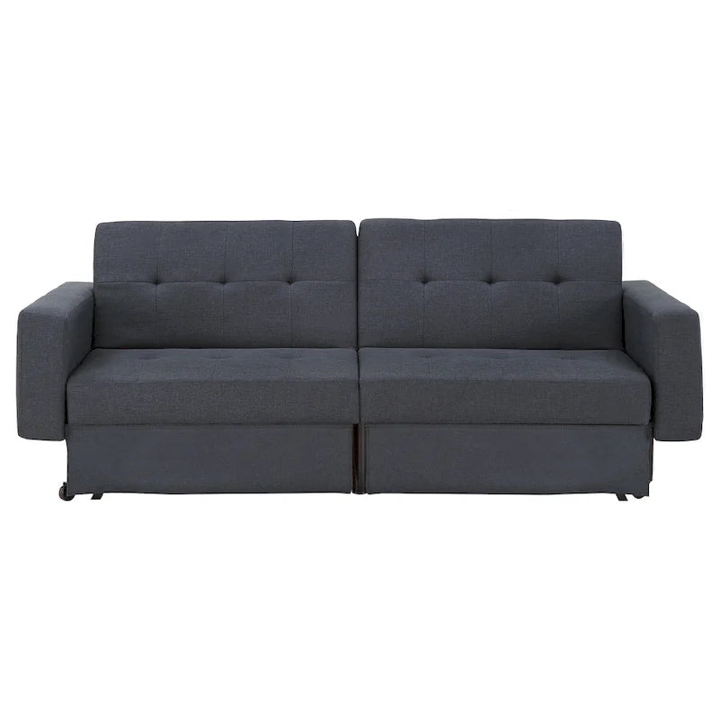 Palatka Full 80 Wide Tufted Fabric Convertible Futon by iNSPIRE Q Classic