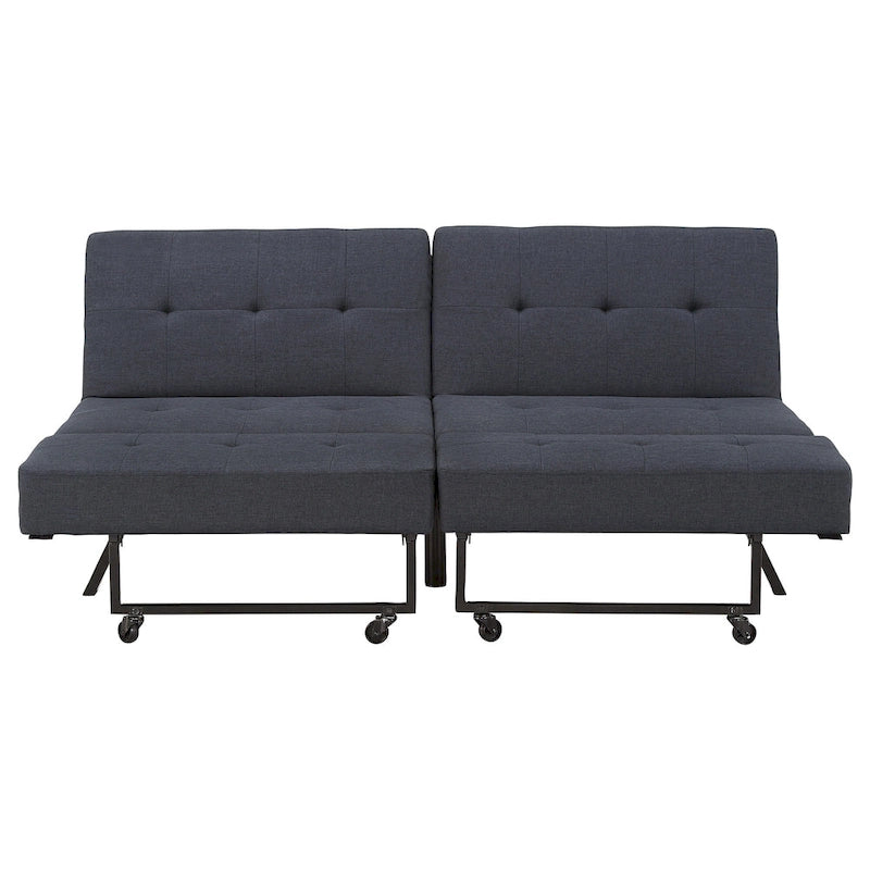 Palatka Full 80 Wide Tufted Fabric Convertible Futon by iNSPIRE Q Classic