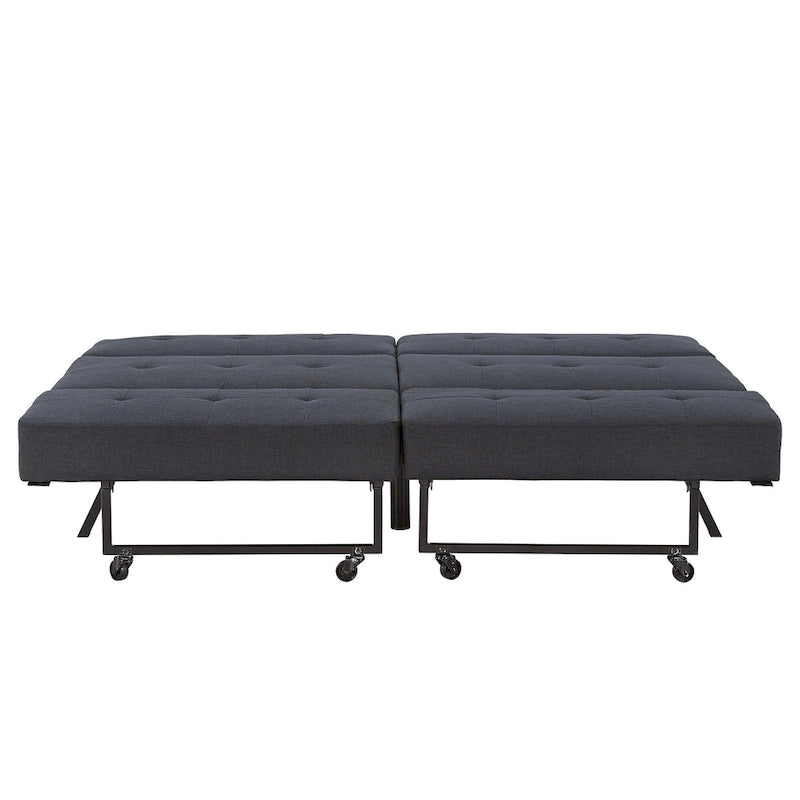 Palatka Full 80 Wide Tufted Fabric Convertible Futon by iNSPIRE Q Classic