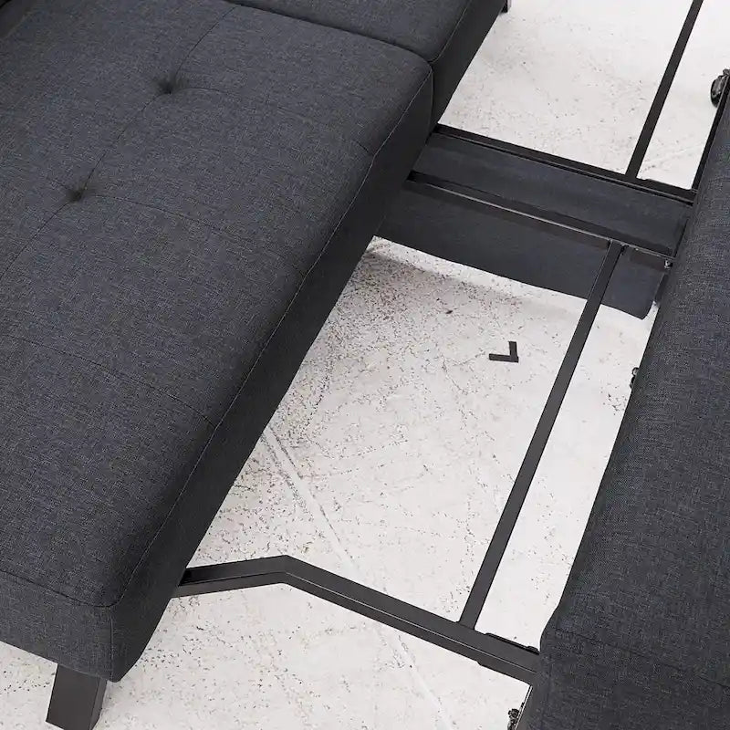 Palatka Full 80 Wide Tufted Fabric Convertible Futon by iNSPIRE Q Classic