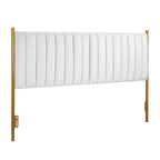 Silver Orchid Flohr Velvet Upholstered King Headboard