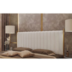 Silver Orchid Flohr Velvet Upholstered King Headboard