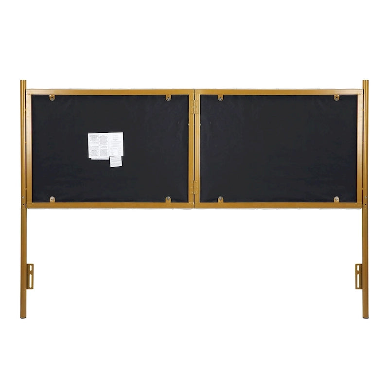 Silver Orchid Flohr Velvet Upholstered King Headboard
