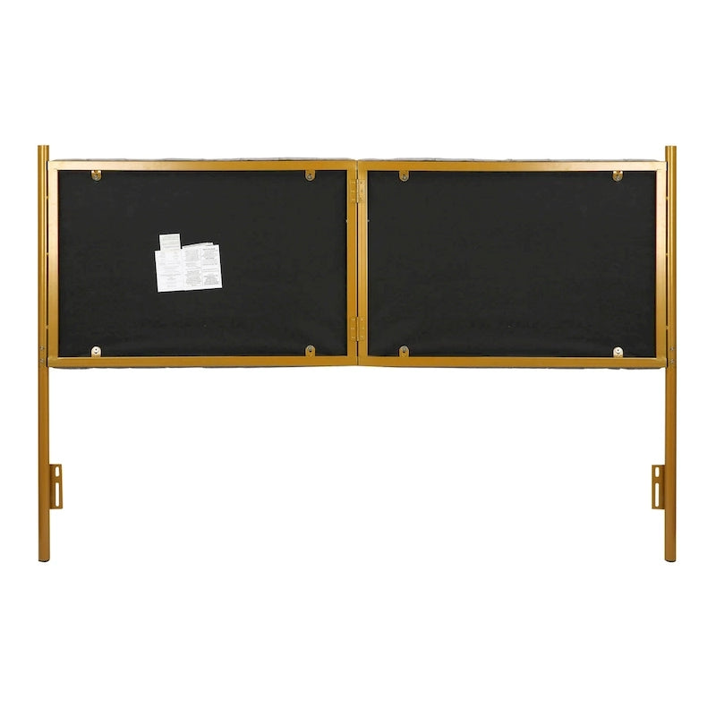 Silver Orchid Flohr Velvet Upholstered King Headboard
