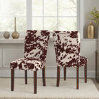 Dinant Cowhide Parsons Dining Chairs (Set of 2)