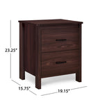 Olimont Faux Wood 2 Drawer Nightstands (Set of 2) by Christopher Knight Home
