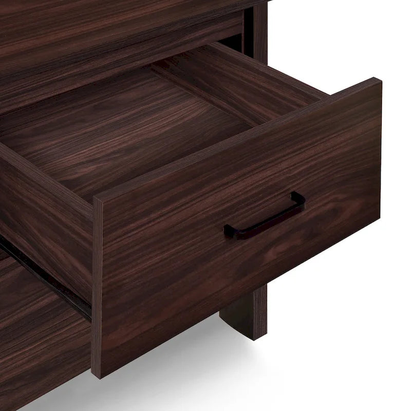 Olimont Faux Wood 2 Drawer Nightstands (Set of 2) by Christopher Knight Home