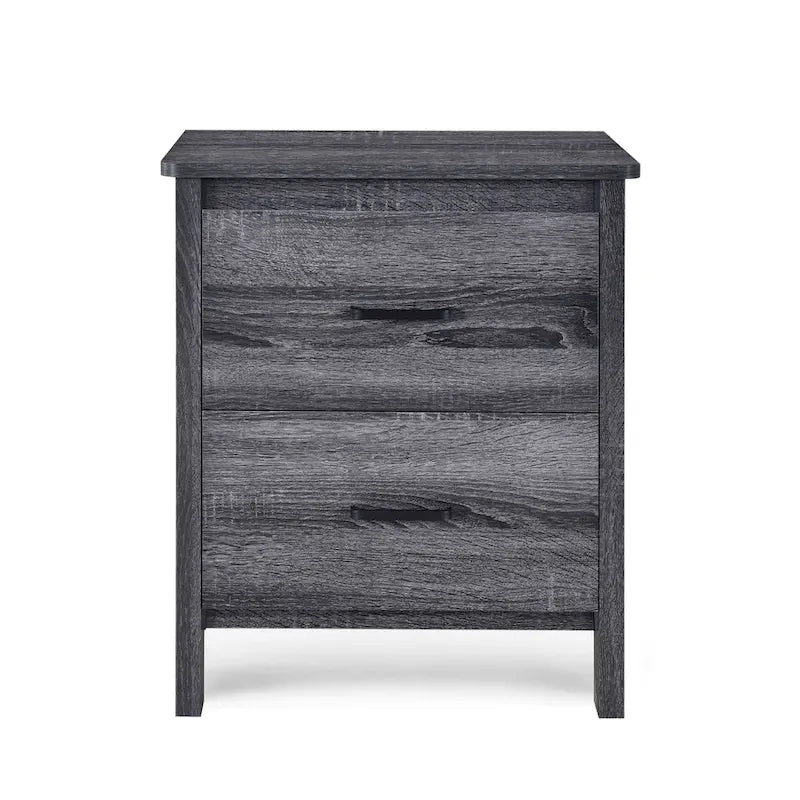 Olimont Faux Wood 2 Drawer Nightstands (Set of 2) by Christopher Knight Home