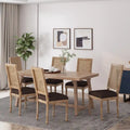 Regina French Country Wood and Cane Upholstered Dining Chair (Set of 6) by Christopher Knight Home