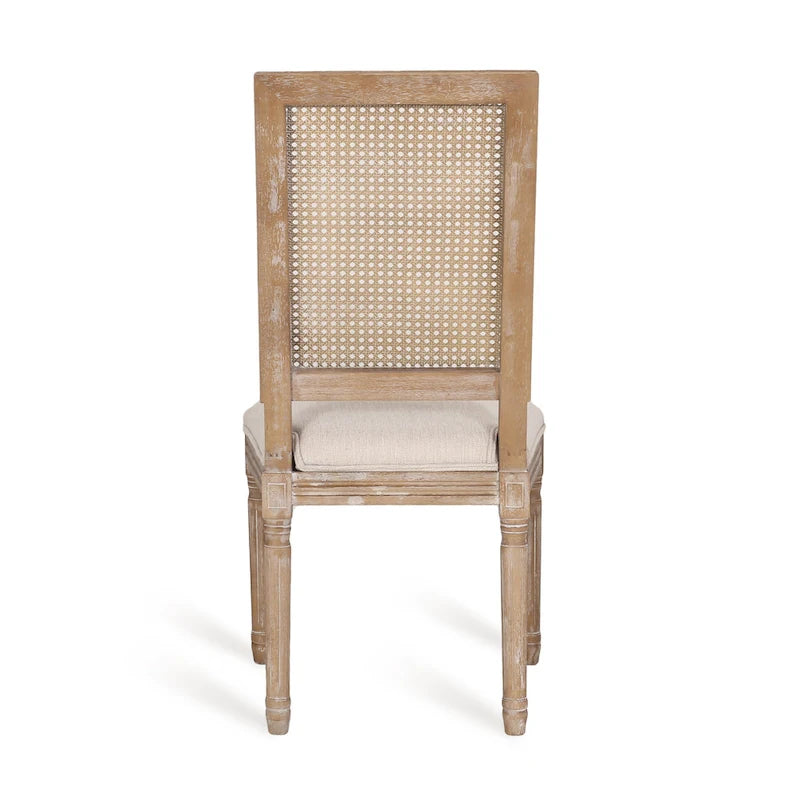 Regina French Country Wood and Cane Upholstered Dining Chair (Set of 6) by Christopher Knight Home