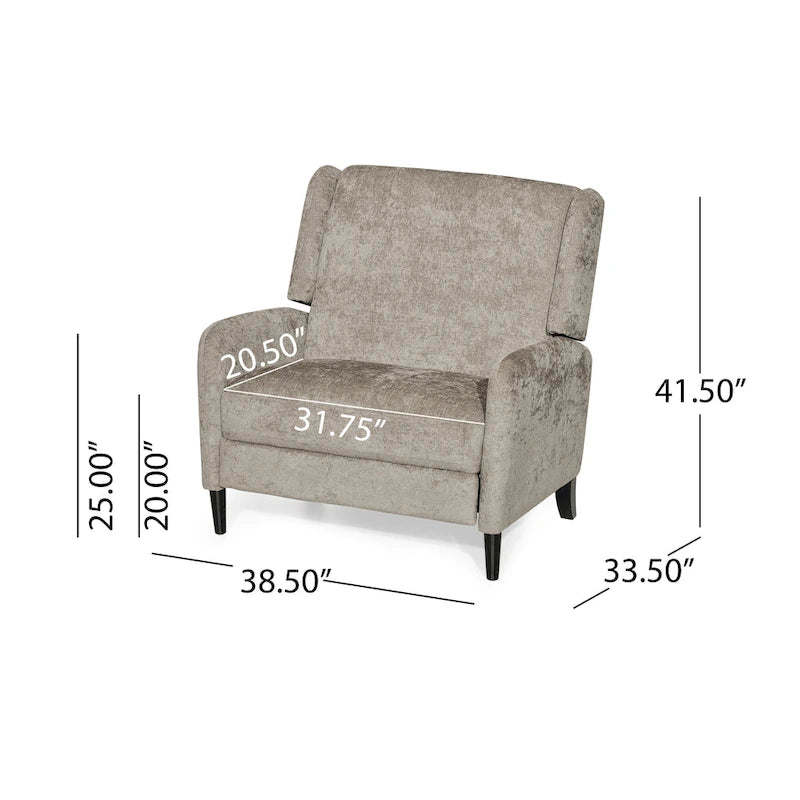 Drache Oversized Pushback Recliner by Christopher Knight Home