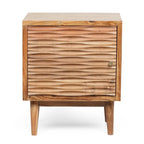 Eakins Handcrafted Boho Acacia Wood Nightstands (Set of 2) by Christopher Knight Home