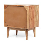 Eakins Handcrafted Boho Acacia Wood Nightstands (Set of 2) by Christopher Knight Home