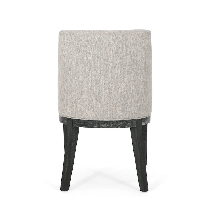 Camas Fabric Upholstered Wood Dining Chairs (Set of 2) by Christopher Knight Home