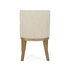 Camas Fabric Upholstered Wood Dining Chairs (Set of 2) by Christopher Knight Home