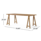Chazz Mid-Century Modern 7 Piece Dining Set with A-Frame Table by Christopher Knight Home