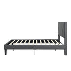 Full Size Upholstered Platform Bed Frame With Headboard