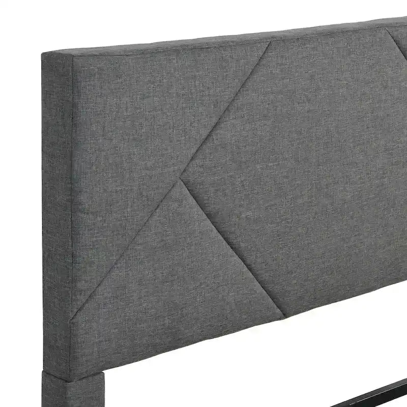 Full Size Upholstered Platform Bed Frame With Headboard
