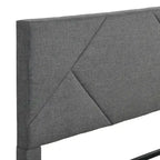Full Size Upholstered Platform Bed Frame With Headboard