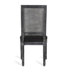 Regina Wood and Cane Upholstered Dining Chair (Set of 4) by Christopher Knight Home