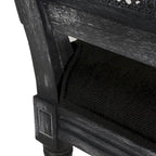 Regina Wood and Cane Upholstered Dining Chair (Set of 4) by Christopher Knight Home