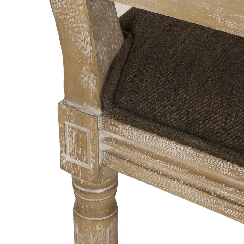 Regina Wood and Cane Upholstered Dining Chair (Set of 4) by Christopher Knight Home