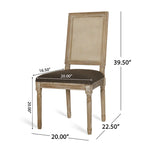 Remuda Wood and Cane Upholstered 5 Piece Circular Dining Set by Christopher Knight Home