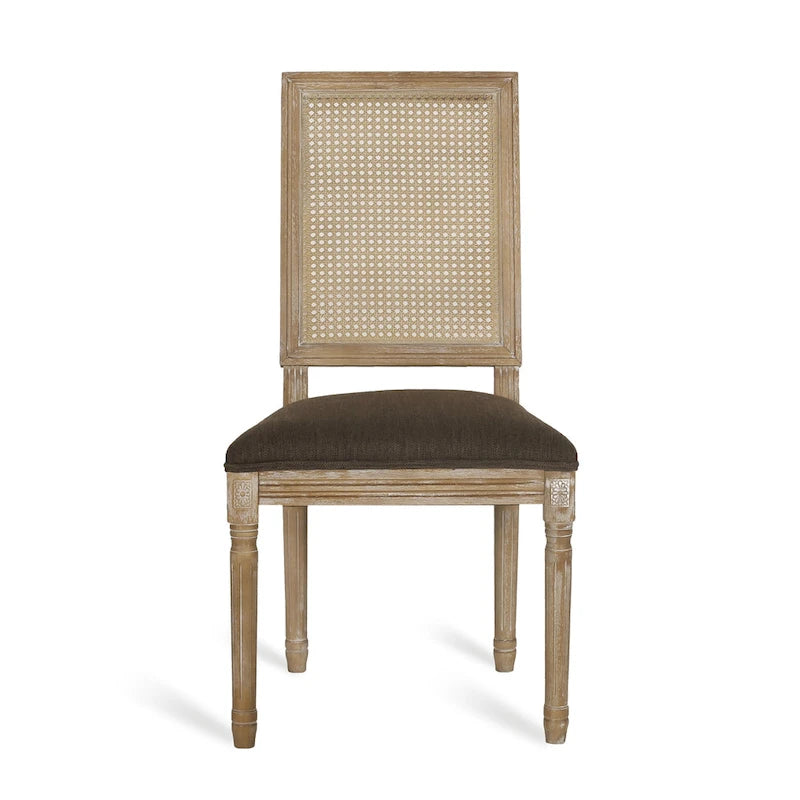 Remuda Wood and Cane Upholstered 5 Piece Circular Dining Set by Christopher Knight Home