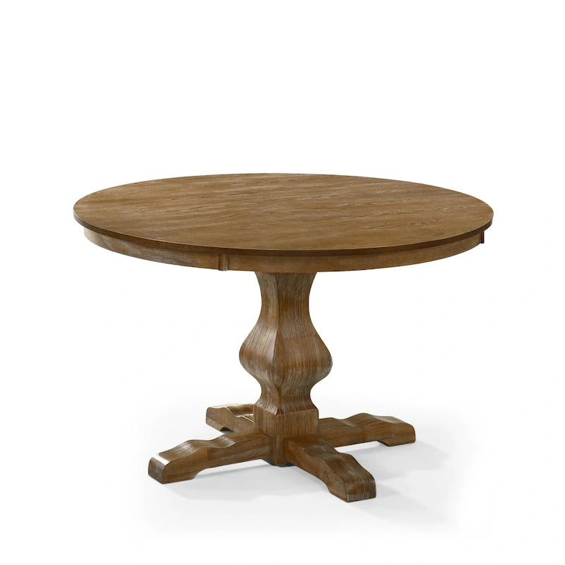 Remuda Wood and Cane Upholstered 5 Piece Circular Dining Set by Christopher Knight Home