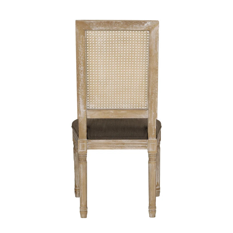 Remuda Wood and Cane Upholstered 5 Piece Circular Dining Set by Christopher Knight Home
