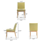Christopher Knight Home Kwame Upholstered Dining Chairs (Set of 2) - N/A