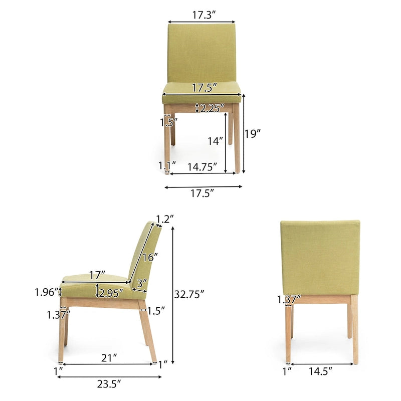 Christopher Knight Home Kwame Upholstered Dining Chairs (Set of 2) - N/A