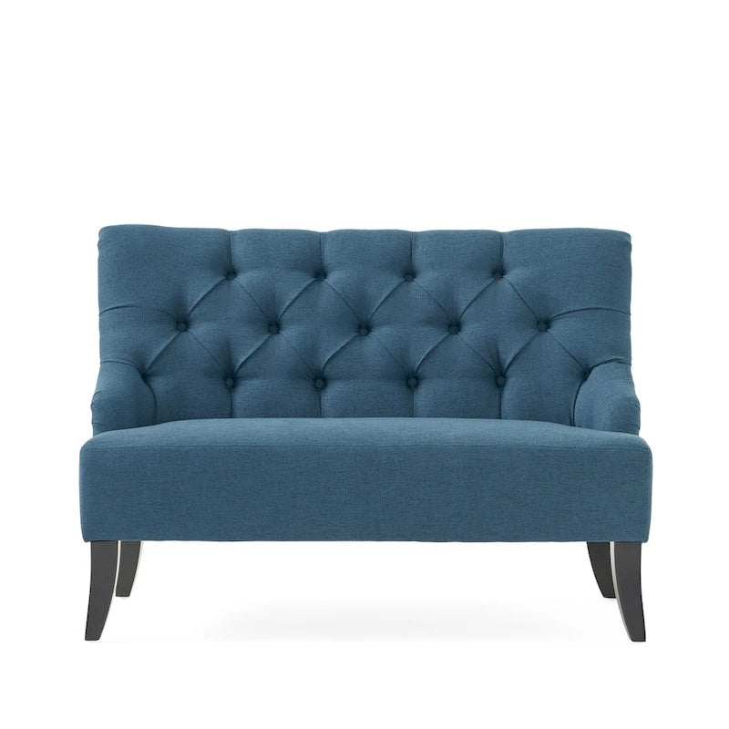 Nicole Polyester Blend Fabric Settee by Christopher Knight Home - 29.25L x 43.75W x 30.50H