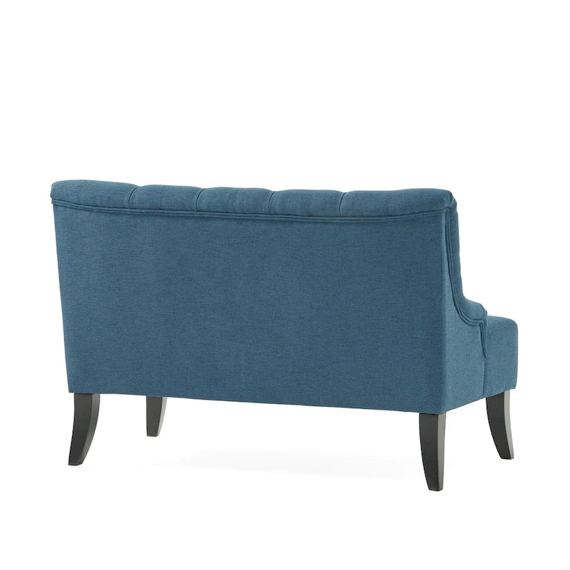 Nicole Polyester Blend Fabric Settee by Christopher Knight Home - 29.25L x 43.75W x 30.50H