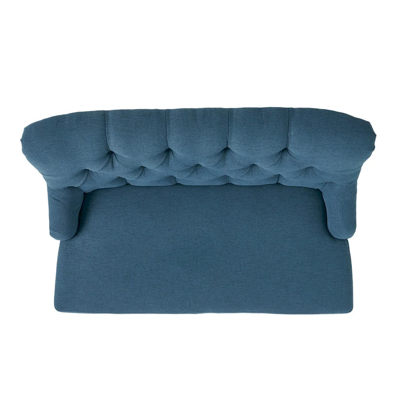 Nicole Polyester Blend Fabric Settee by Christopher Knight Home - 29.25L x 43.75W x 30.50H