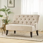 Nicole Polyester Blend Fabric Settee by Christopher Knight Home - 29.25L x 43.75W x 30.50H