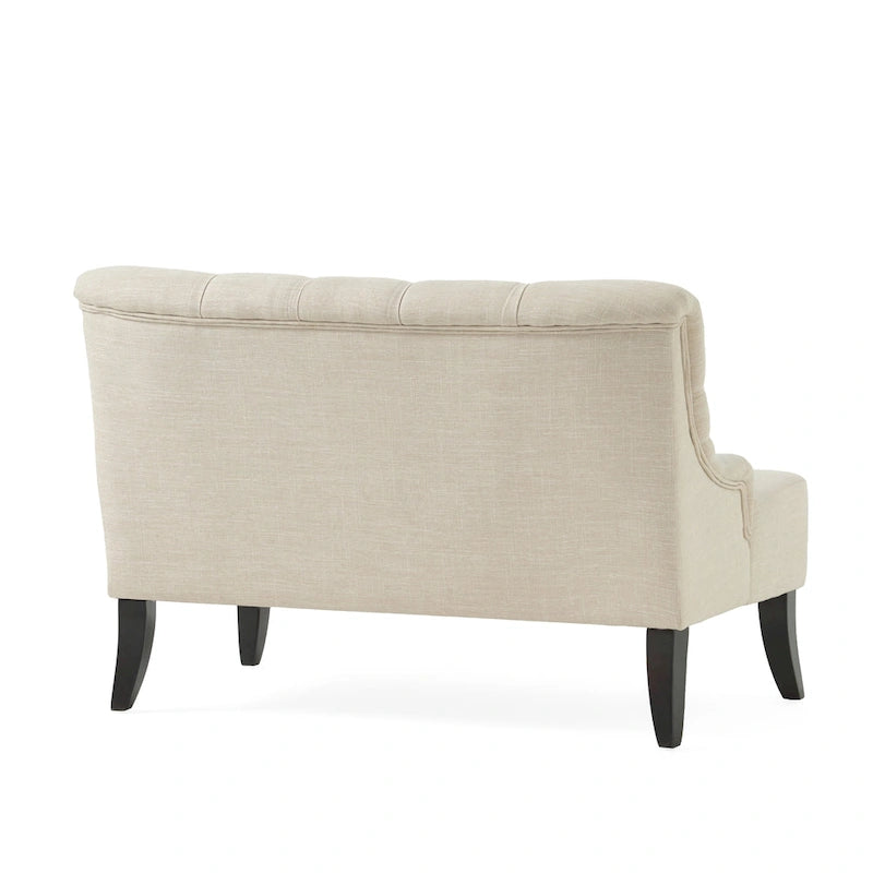 Nicole Polyester Blend Fabric Settee by Christopher Knight Home - 29.25L x 43.75W x 30.50H