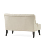 Nicole Polyester Blend Fabric Settee by Christopher Knight Home - 29.25L x 43.75W x 30.50H