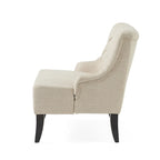 Nicole Polyester Blend Fabric Settee by Christopher Knight Home - 29.25L x 43.75W x 30.50H
