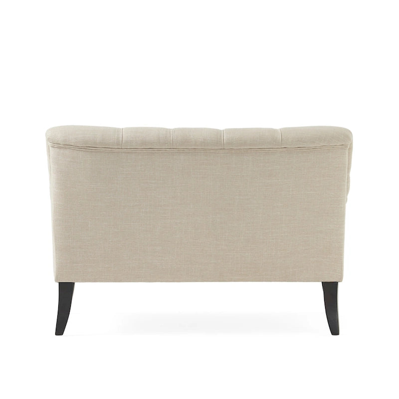Nicole Polyester Blend Fabric Settee by Christopher Knight Home - 29.25L x 43.75W x 30.50H